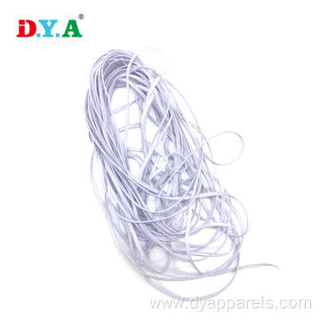 White Knitting Elastic Shoe Laces Elastic Bands